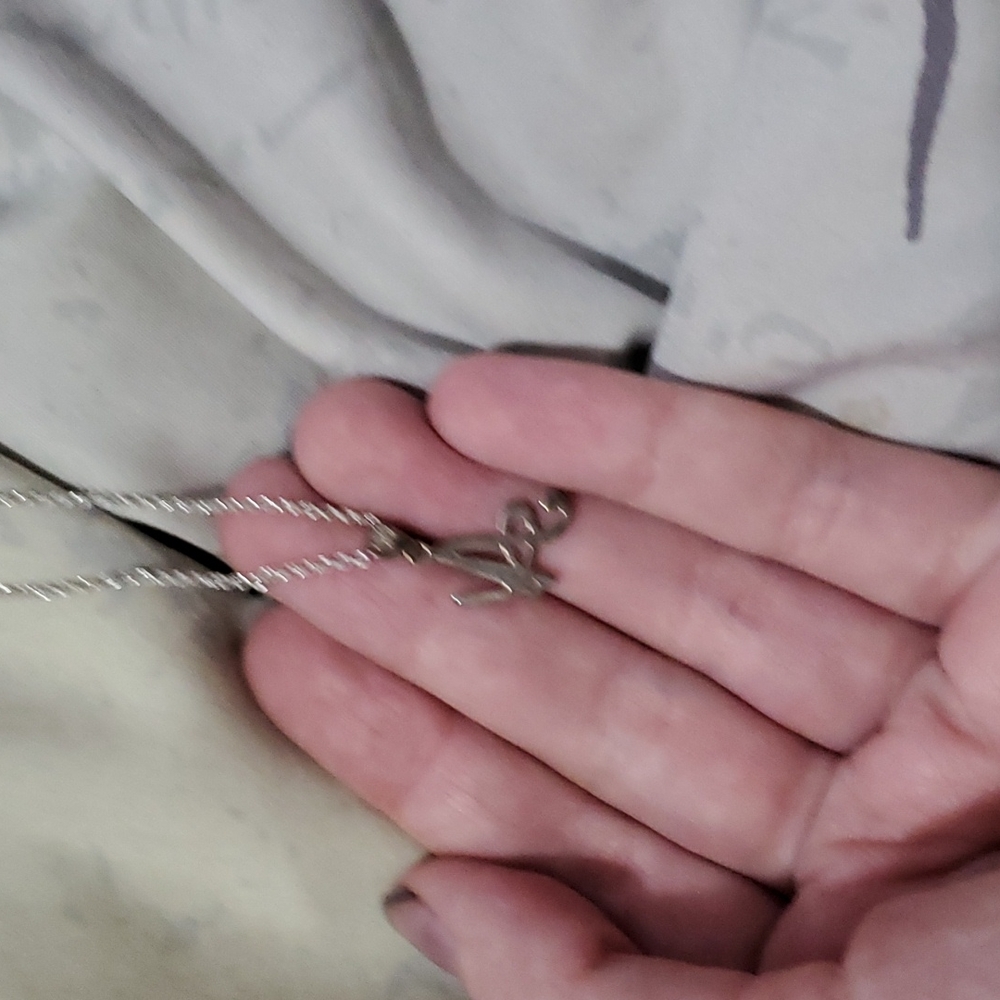 "A" letter necklace